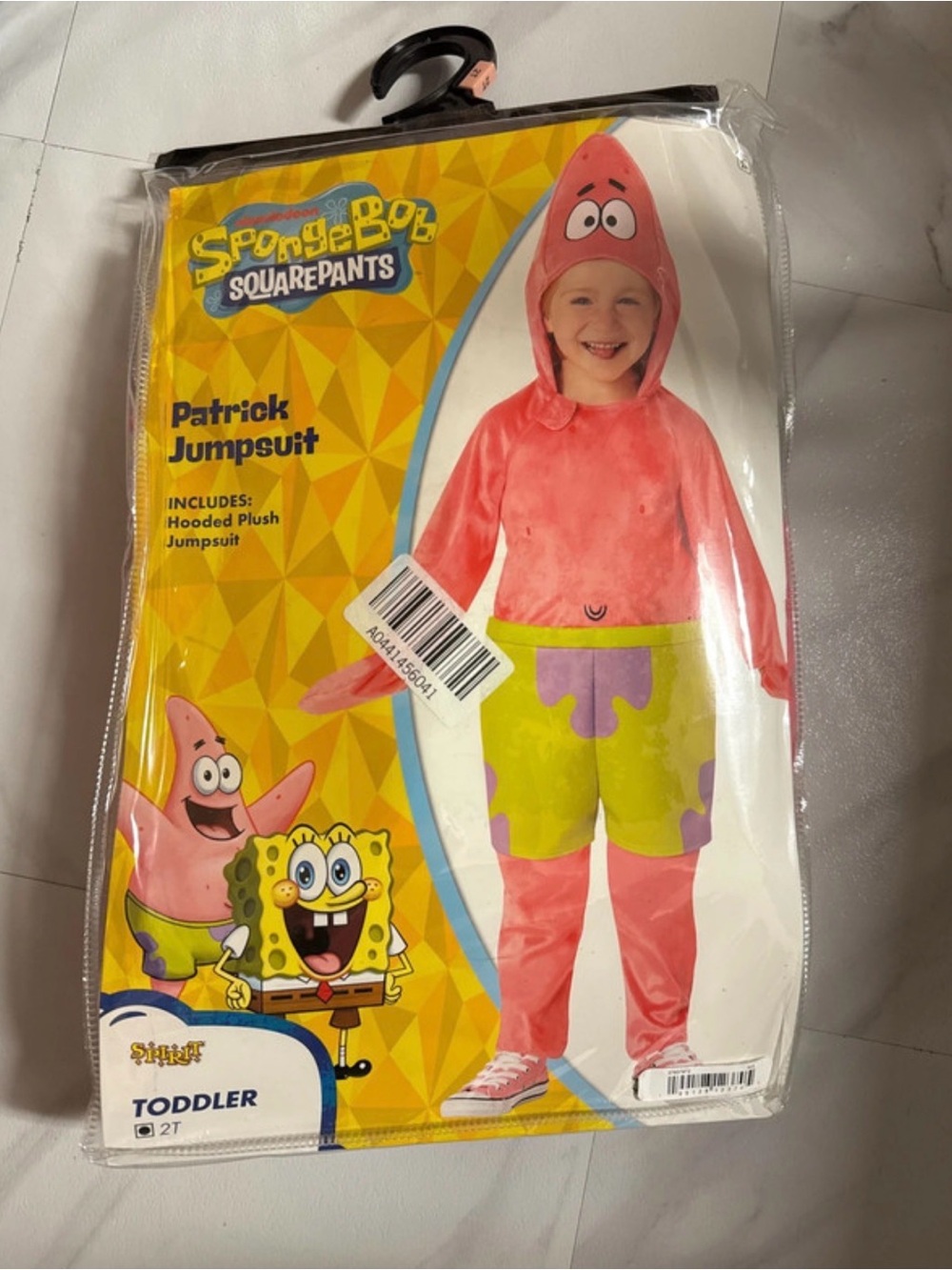 SpongeBob SquarePants Patrick Hooded Plush Jumpsuit - Pink & Lime